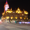 The Balmoral Hotel at night