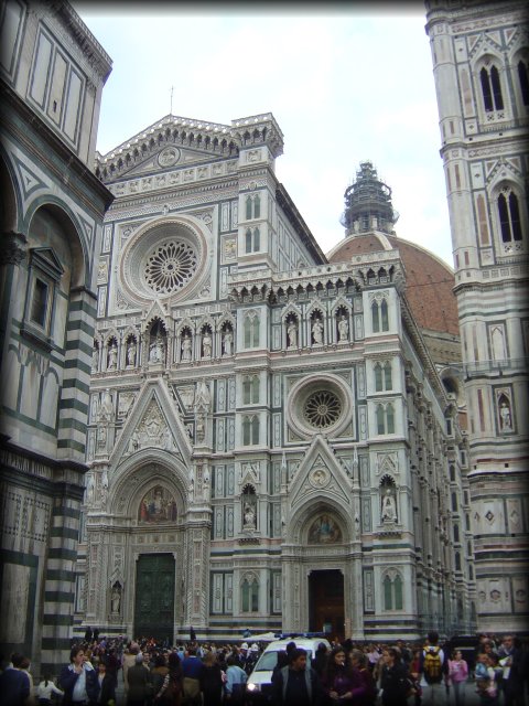 Piazza del Duomo, Firenze, il Battistero, il Duomo, il Campanile