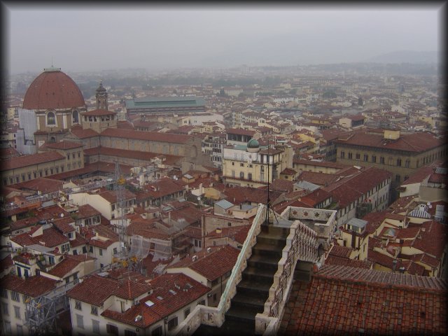 Going up il Campanile, view on Firenze