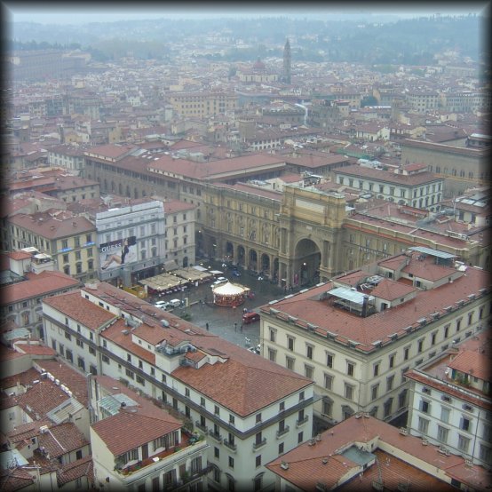 Going up il Campanile, view on Firenze