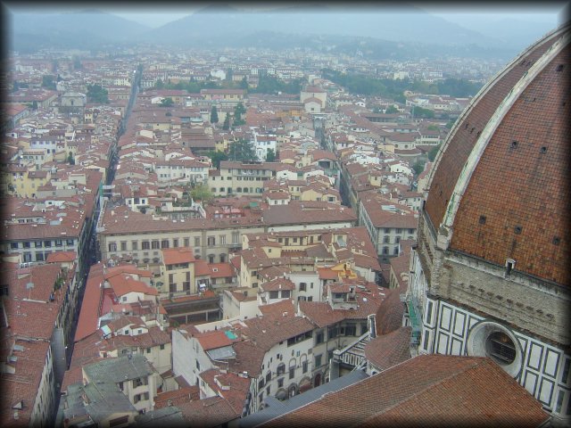 Going up il Campanile, view on Firenze, il Duomo