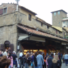 On the Ponte Vecchio, crowd, jewelleries, Firenze