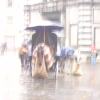 Horse carriage, overexposed and blurry, il Battistero, Firenze