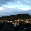From room 276 at Radisson SAS on the Royal Mile, we had a view on rooftops, and the city that lied between High Street and Arthur's Seat. 