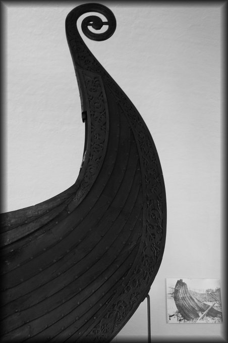A big 's', for 'stern'. Viking Ship Museum.