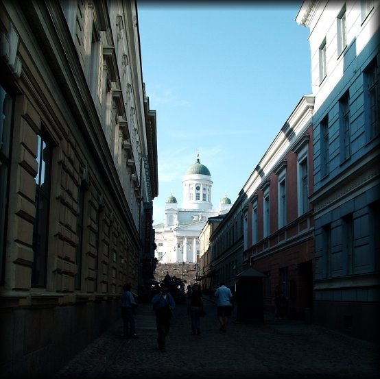 A glimpse of the Helsinki Cathedral