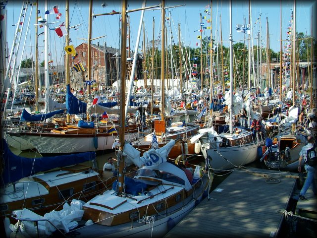 Crowded harbour