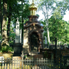 Golden tomb in the Helsinki cemetery