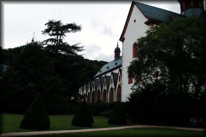 The abbey of Eberbach in Eltville am Rhein. This is the monastery in which the interior scenes of the movie The Name of the Rose were filmed, during the winter of 1985/86.