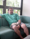Emu on Colas' lap