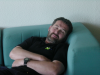 Daniel sleeping on the sofa