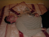 Emu et Steph vautres sur le lit
