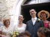 Annunciate, Alexandra, Nicolas et Evelyne a la sortie de l'eglise