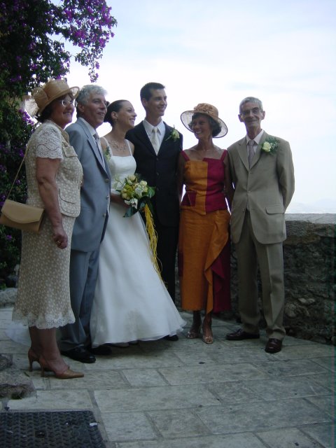 Annunciate, Nino, Alexandra, Nicolas, Evelyne et Guy
