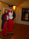 Minnie et Mickey (ainsi que leur reflection dans un mirroir)