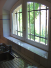 The kitchen window and the sink