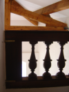 Mezzanine and wooden beams