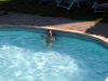 Marie-Claire in the swimming pool