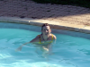 Marie-Claire in the swimming pool