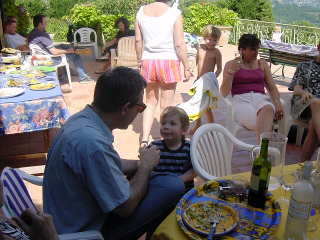 Gerard and Pierre in the foreground