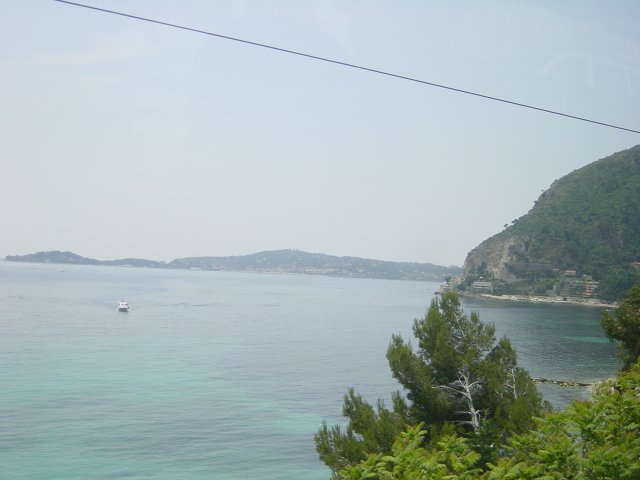 View from the train on a bay