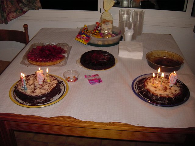 Les gateaux d'anniv