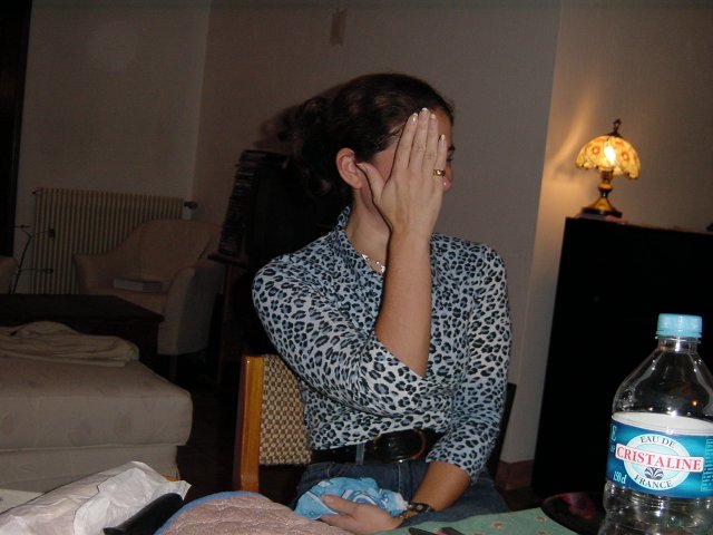 Colleen nous montre sa main