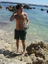 Guillaume sort de l'eau