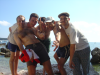Olivier, Nico, Guillaume, Marc et Max font les pitres