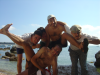 Olivier, Nico, Guillaume, Marc et Max font les pitres