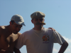 Marc et Max avec ses nouvelles moustaches
