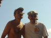 Marc et Max avec leurs nouvelles moustaches