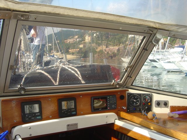 Vu sur le cockpit