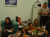 Carine, Emma, Jessica and Bruno ; those who are not munching look funny ;-)