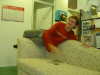 and now, Yves is crashing on the sofa