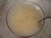 Milkshake foam and straw