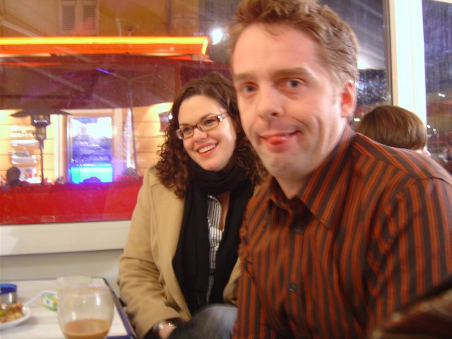Sofie, Benoit sticking his tongue out