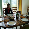 Daniel, Pascale, Alex, Caroline before lunch
