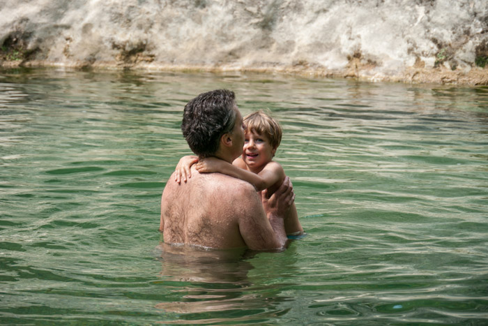 Taking a dip