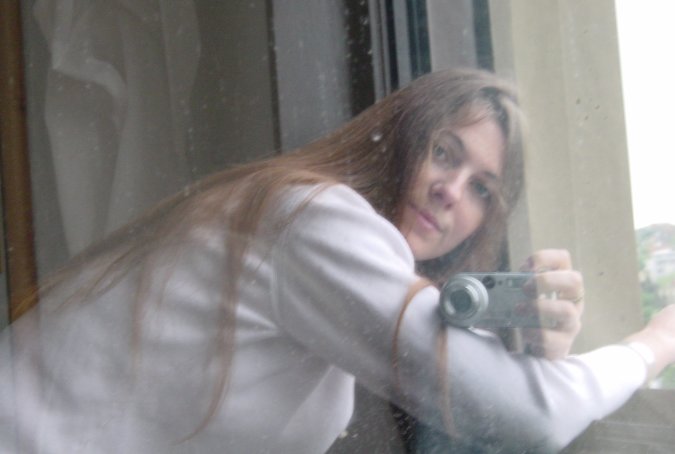 Self portrait in Budapest