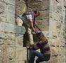 Nico et Guylaine qui grimpe