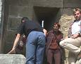 Marc,
        Laitue, Nico sur les ramparts d'Aigues Morte