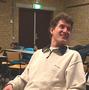 Rigo, laughing