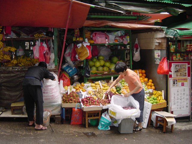 Market street, the butcher's