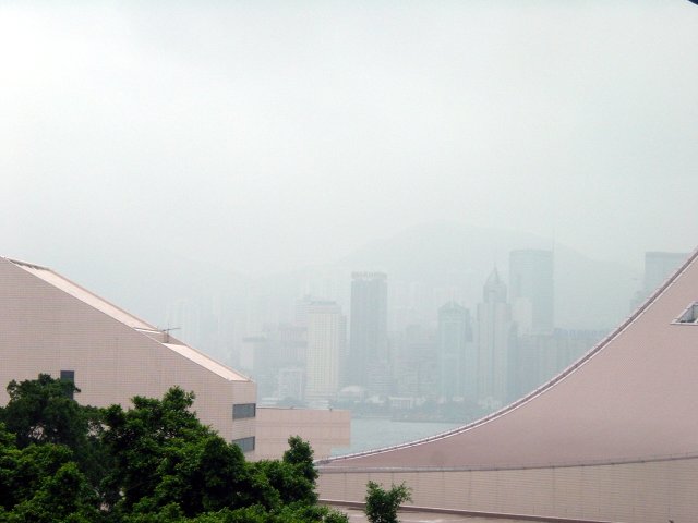 View from the Marco Polo Hotel on Hong Kong Island