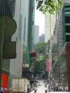 A deep and narrow street