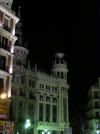 Palais Madril\350ne la nuit