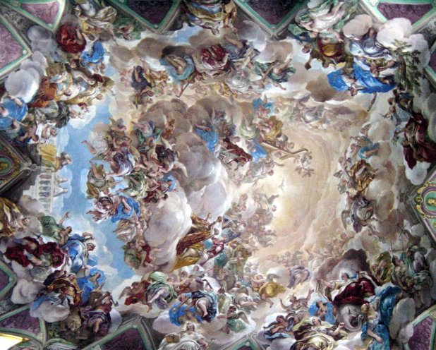 Peintures religieuses au plafond