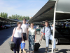 Le groupe sur le parking de l'a\351roport