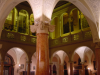 View of the columns and second floor of the dining room